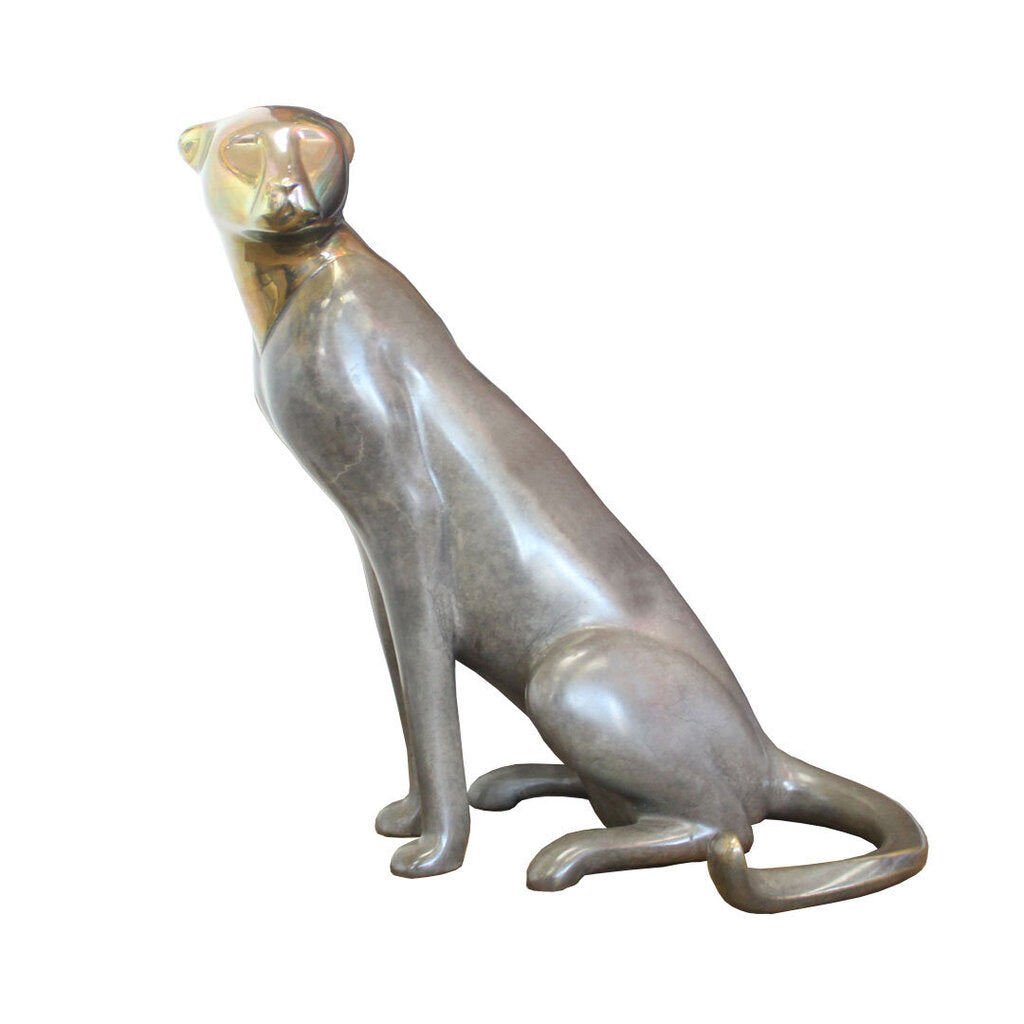 "Cheetah, Seated" by Loet Vanderveen, Signed Ltd. Ed. 143/1750