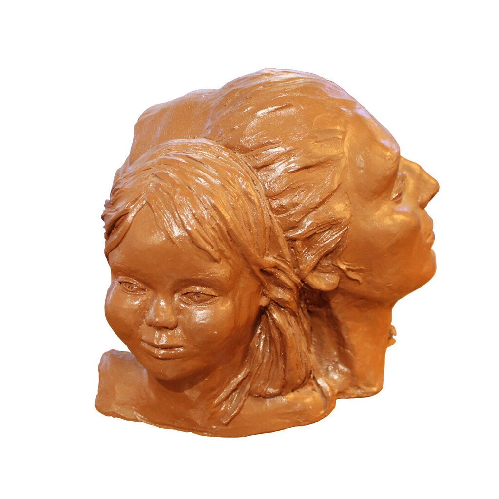 "Faces" Clay Sculpture by Kay Henkel