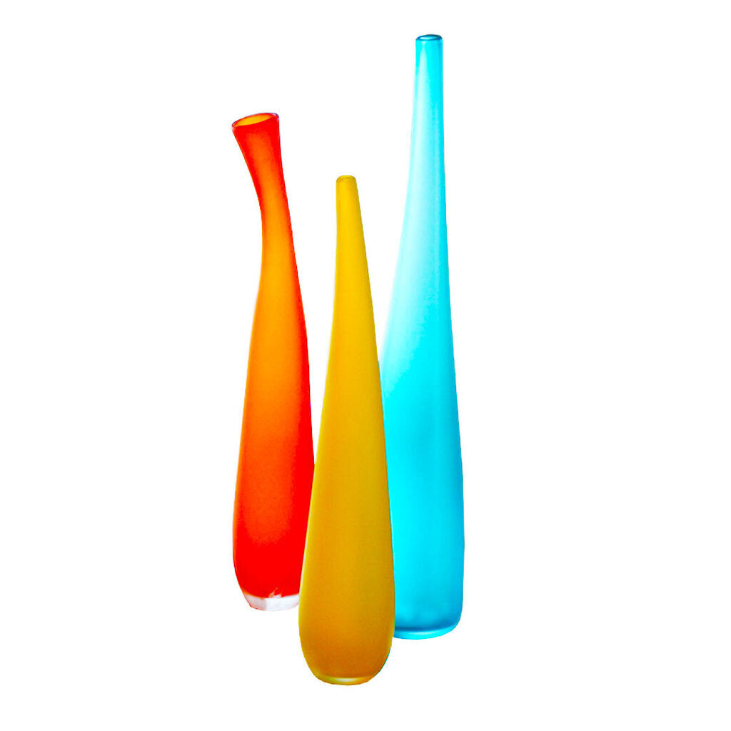 "Time Together" Art Glass Sculpture by Christopher Jeffries - Set of 3