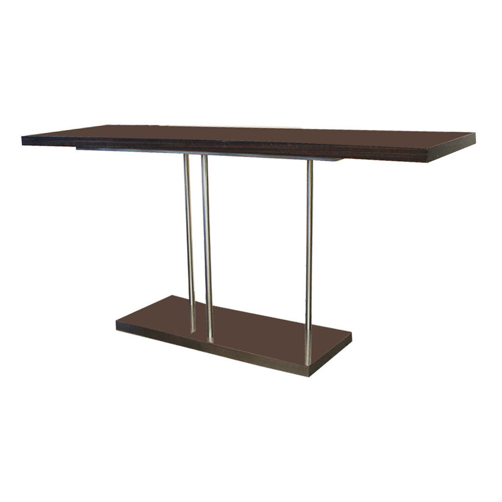 John Richard Wood Top w/Polished Steel Console