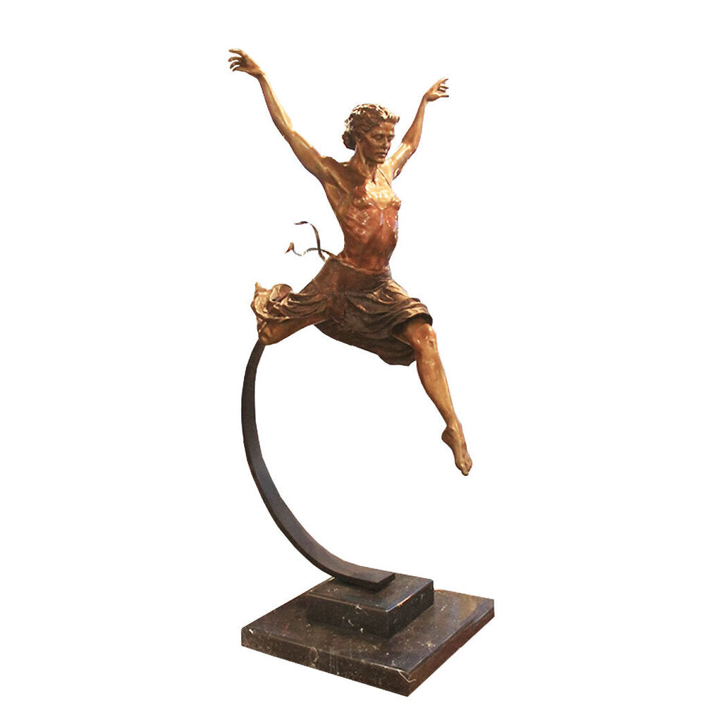 Elizabeth MacQueen "Ibis" Cast Iron Statue, 1988 signed, Numbered 1/9 (98"H 60"L 44"W)