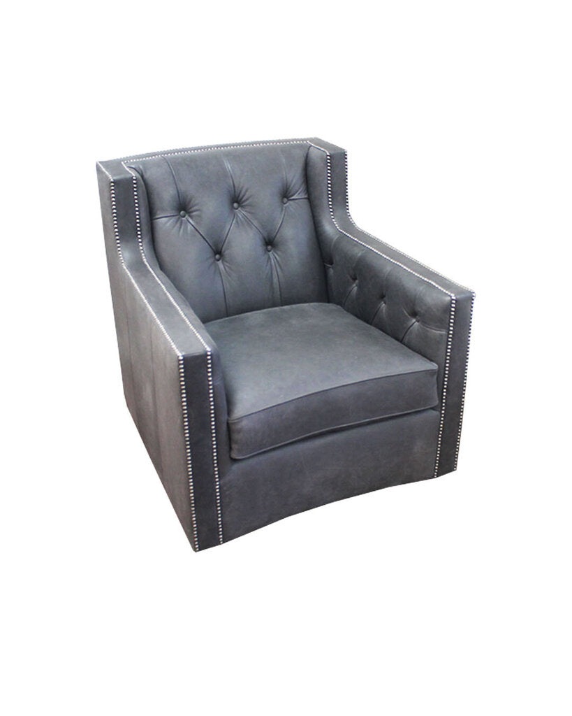 Bernhardt Candace Leather Swivel Chair