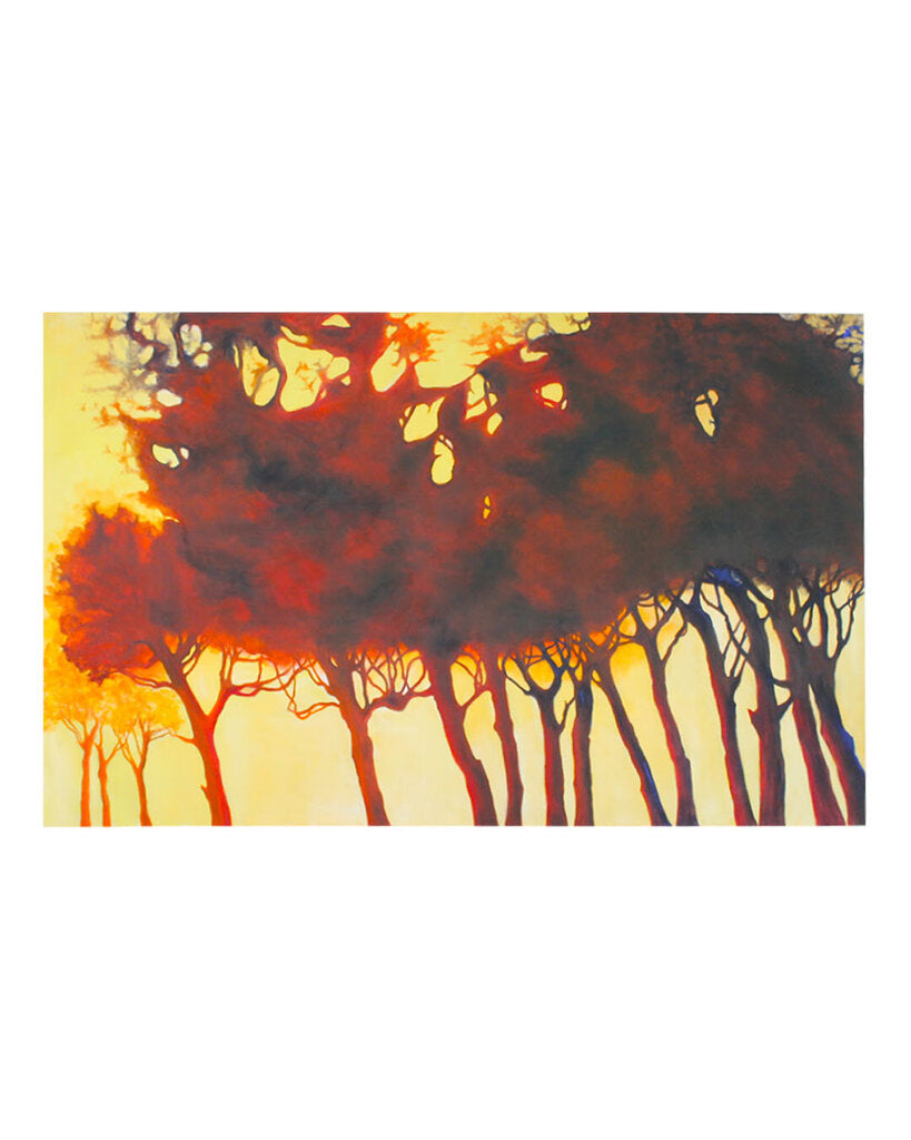 "Fire On The Mountain" by Christine Quinn, Original Acrylic on Canvas 78W 48H