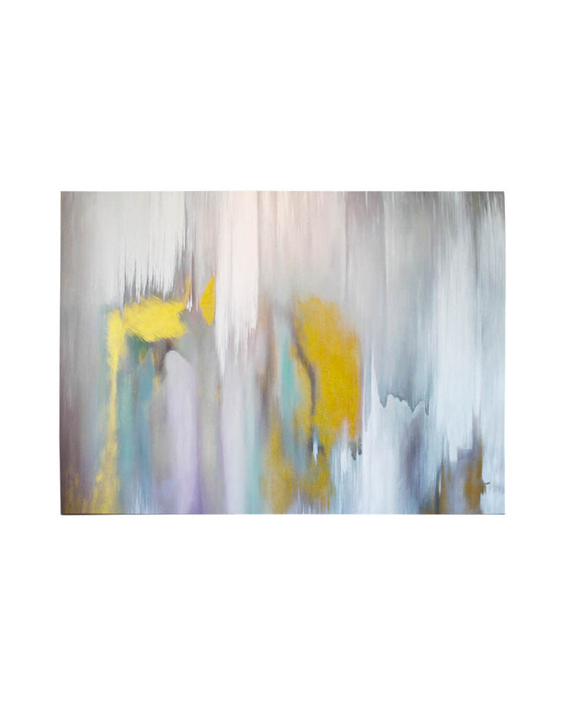 Lg. Tones of Blue w/Yellow Abstract