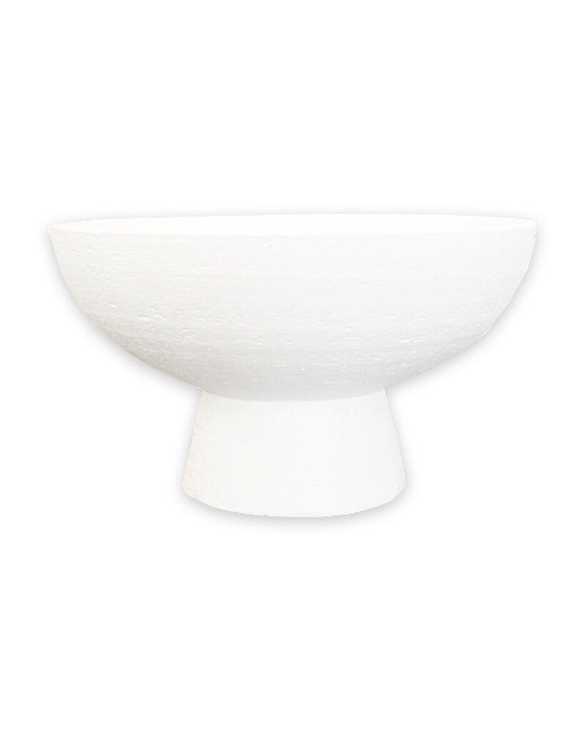 CB2 White Pedestal Bowl