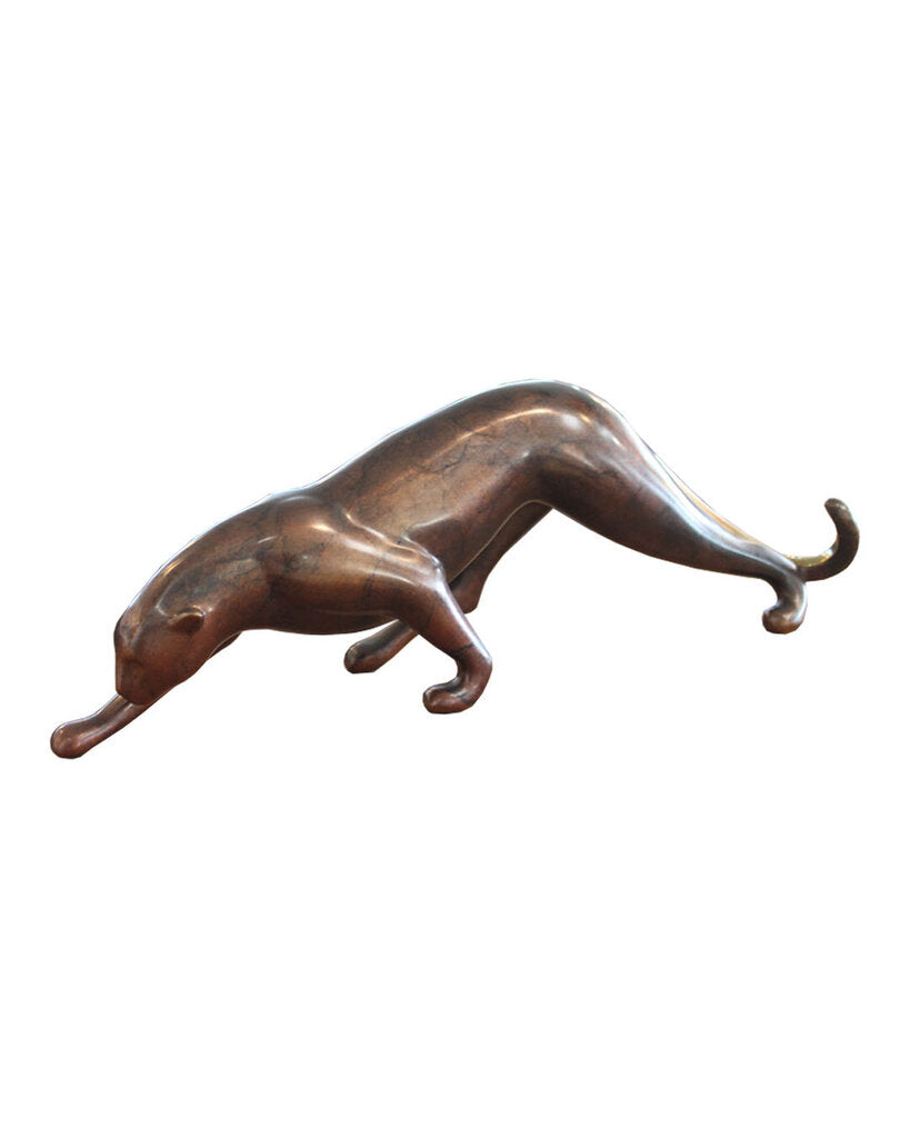 "Crouching Leopard" by Loet Vanderveen, Signed Ltd. Ed. 87/1250