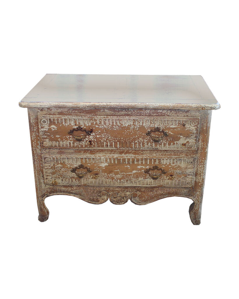 French Sponge Finish Chests - PAIR 36W 22D 26H