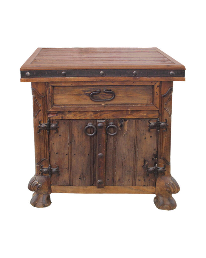 Old Wood Alamo Spanish Style Nightstands - PAIR 30W 21D 32H