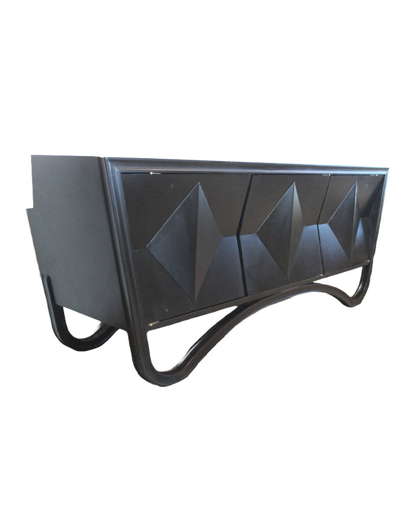 Black Diamond Console, No Shelves 73.5W 20D 30H