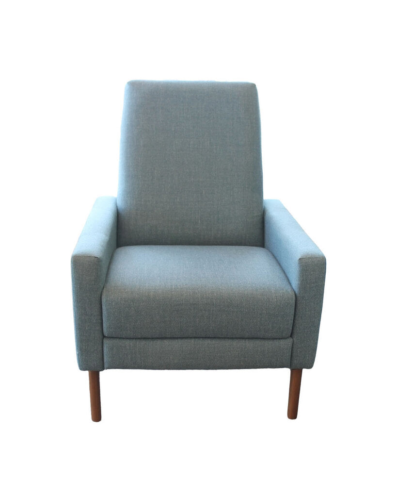 Design Within Reach Blue Upholstered Recliner
