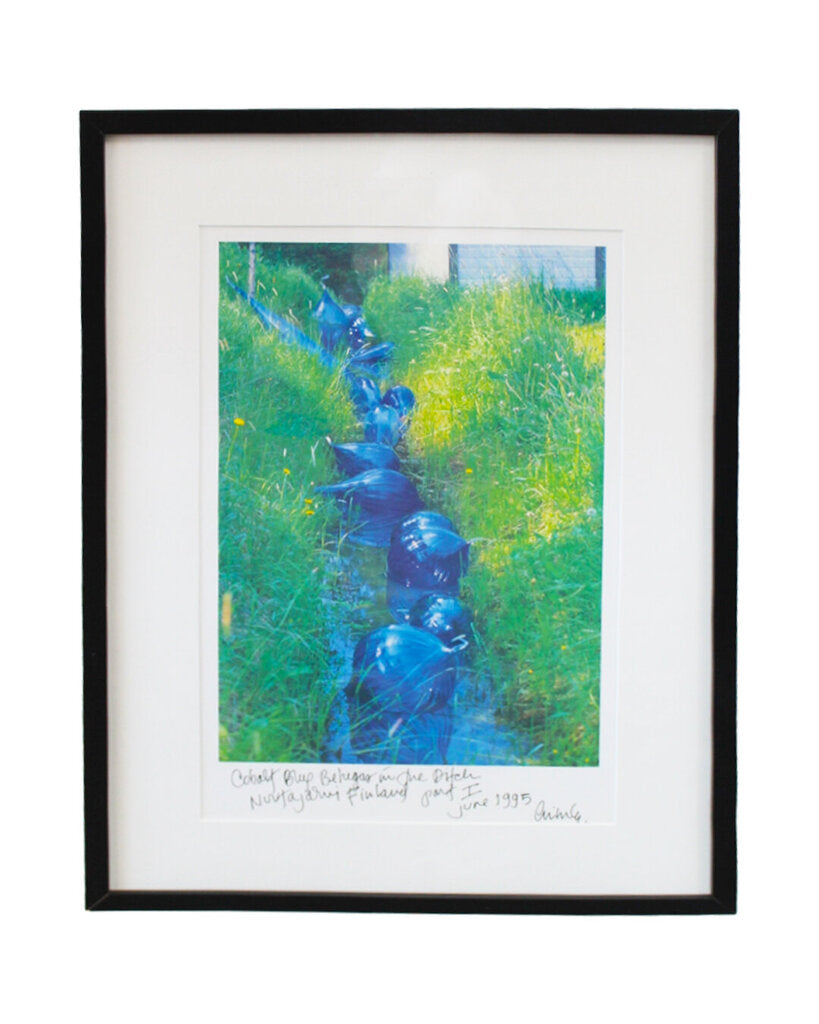 Signed Dale Chihuly Glass Art Exhibit Framed Photo Print 17W 24H