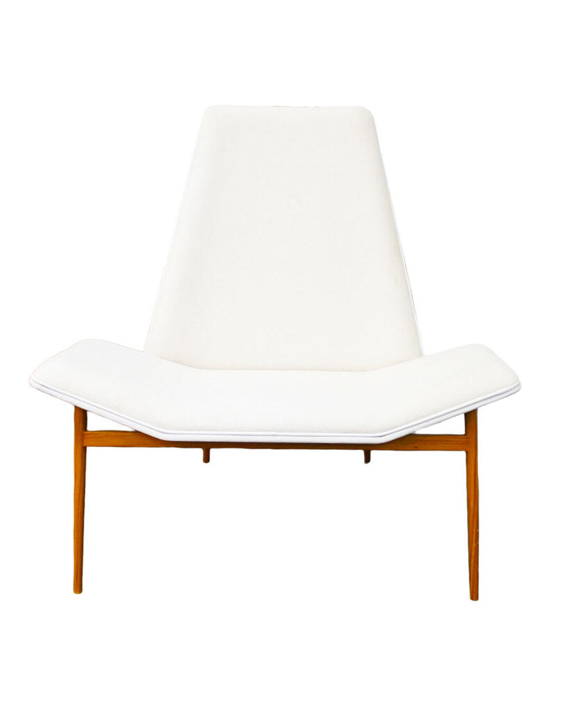Modloft Kent Accent Chair, Upholstered White