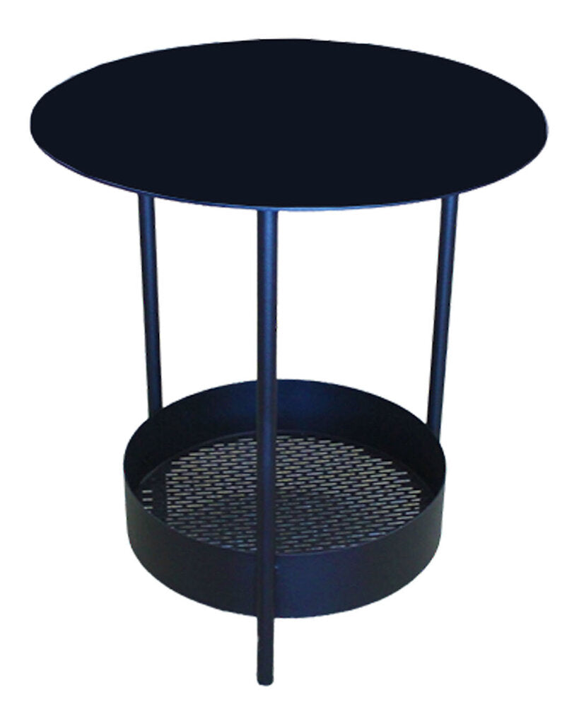 Fermob Black Salsa Side Table 19Dia 21.75H