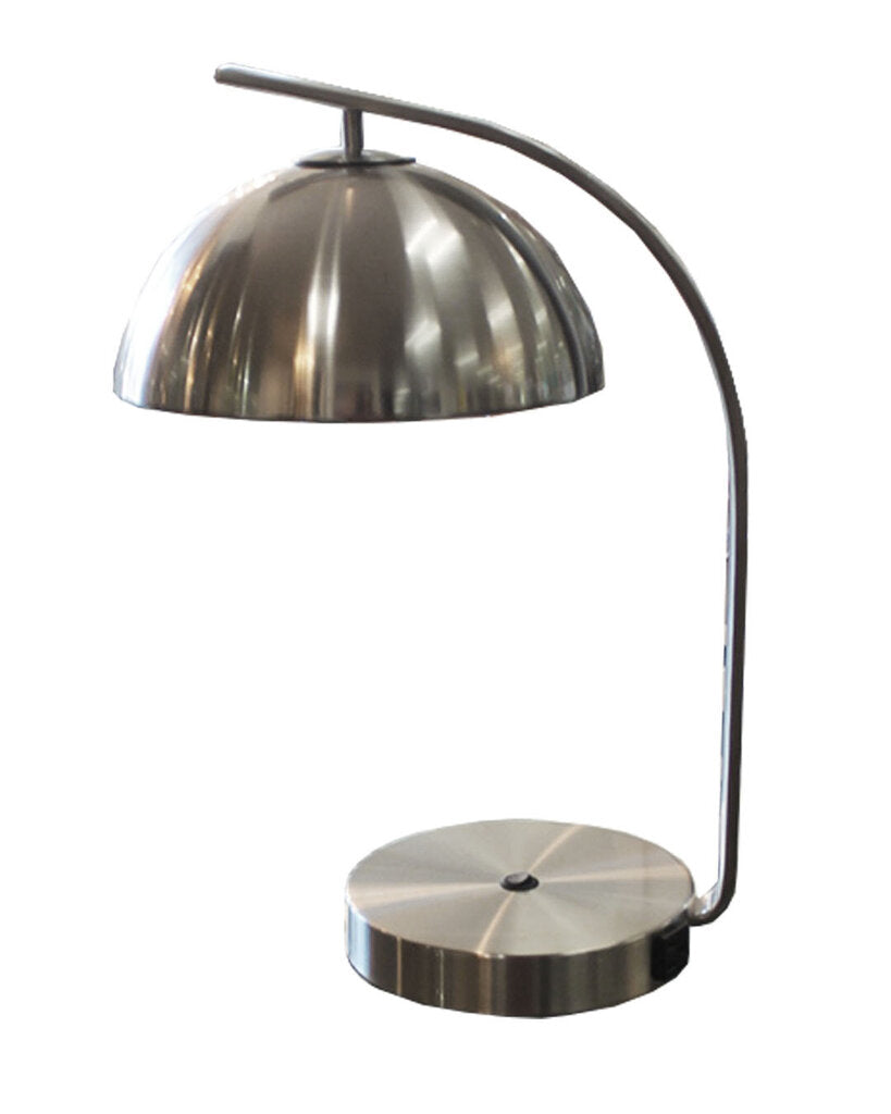 Hooded Aluminum Desk Lamp w/USB Charging Port 19.5H (PAIR)