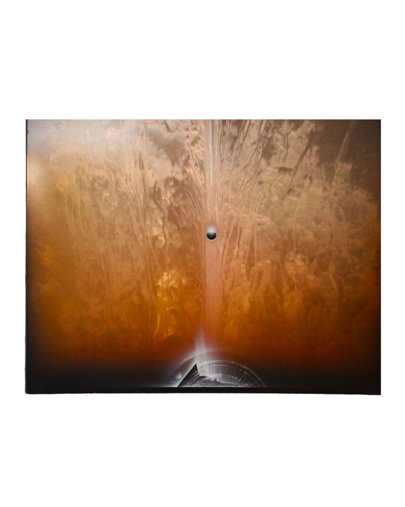 Abstract Shades of Bronze w/Black Circular Center, Signed Nolle 1988, 60W 48H