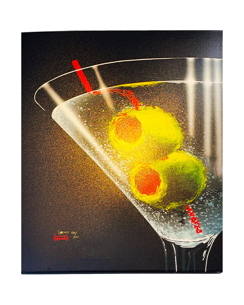"Classic Martini" Signed (Michael) Godard, Ltd Ed 288/300 Giclee on Canvas 28 x 37.5H