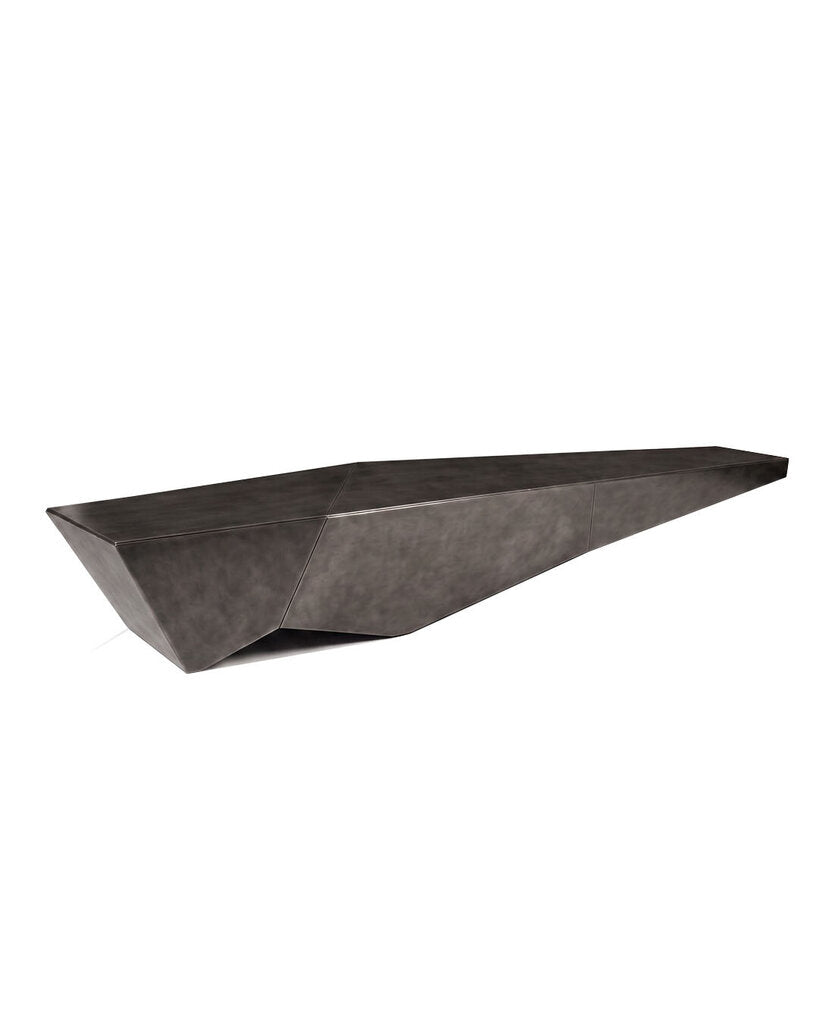 Monolith Henge Minimalist Metal Coffee Table by Massimo Castagna, Italy 71W X 25.5D X 12H