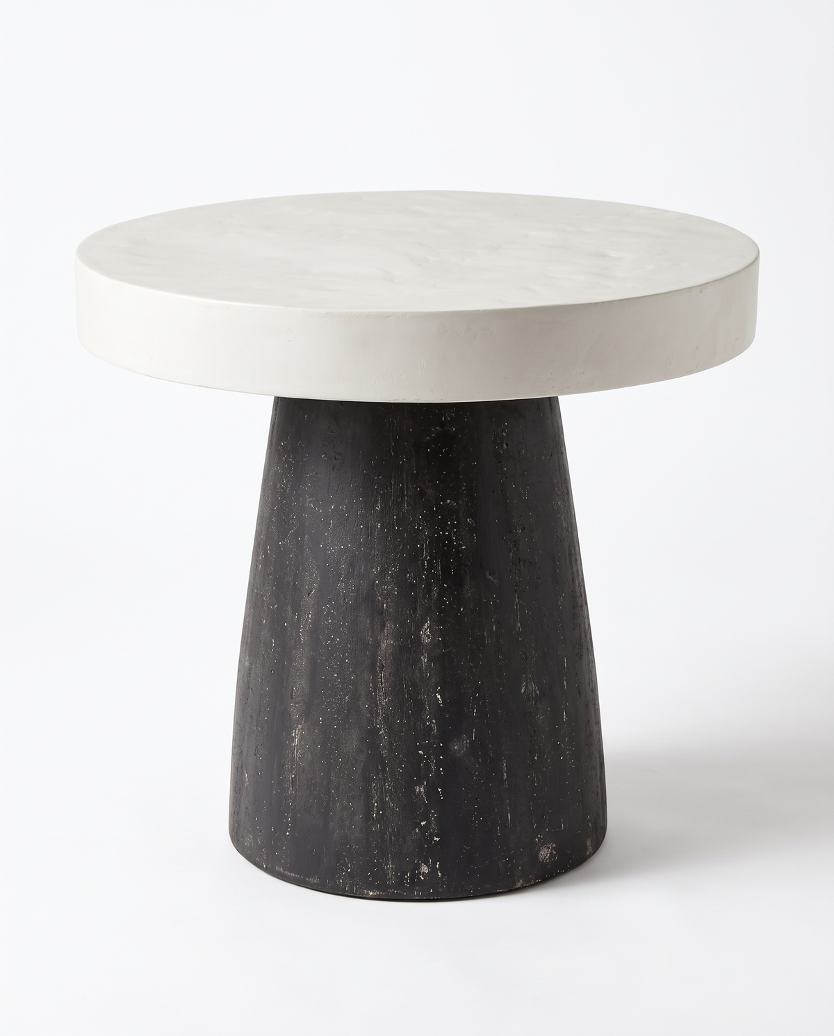 Bernhardt Round Granville Table, Concrete Top 25.25Dia x 24.5H