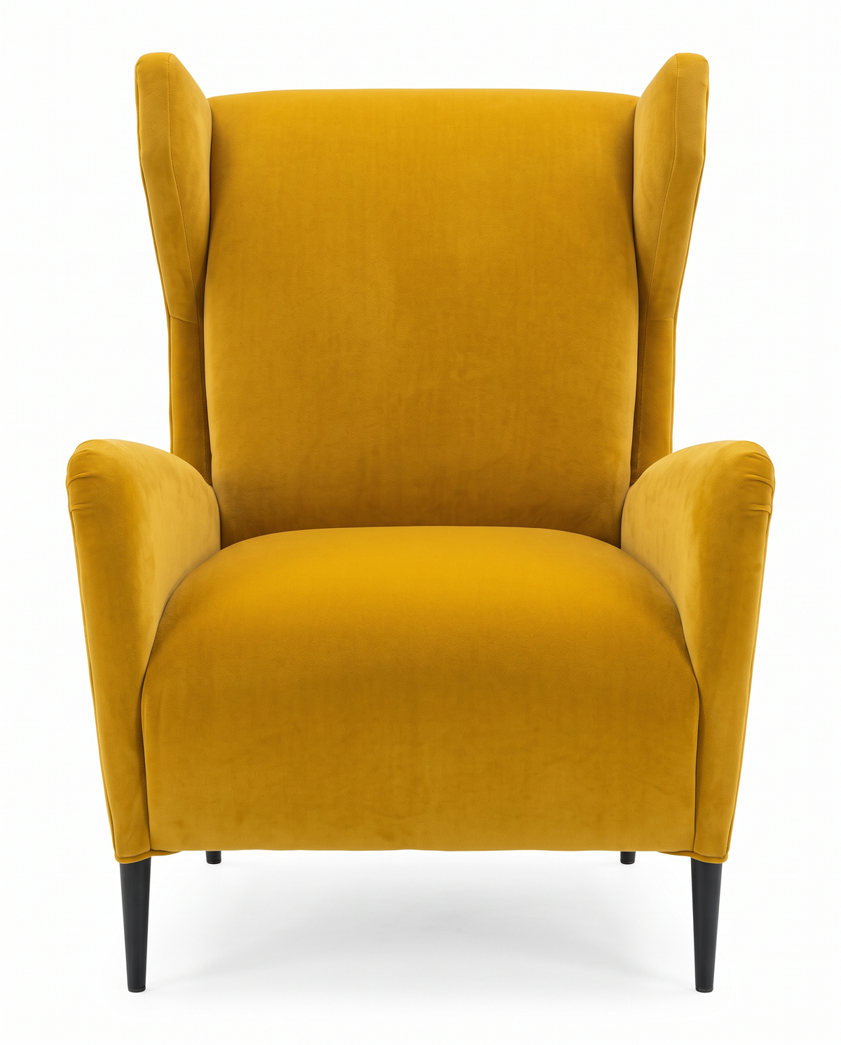 Granta Lounge Chair, Inspired by 1950's Italian Design, Sculptural Winged Silhouette, Hourglass Style Spool Back 32W 36.5D 42.5H