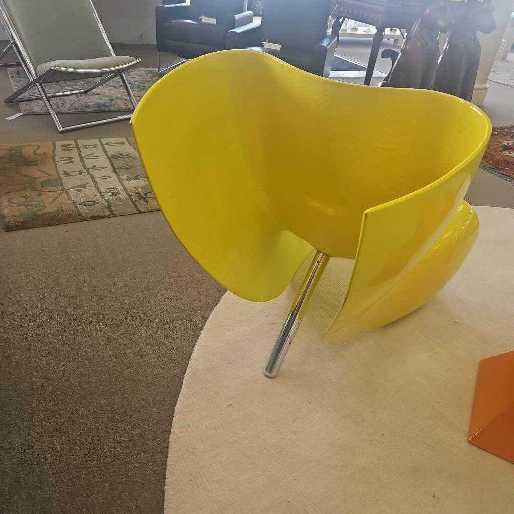 Cappellini Felt Chair in Yellow
