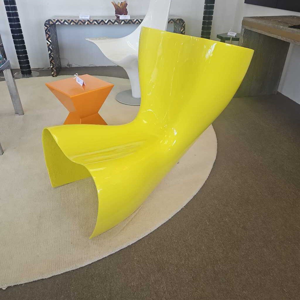 Cappellini Felt Chair in Yellow