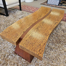 Load image into Gallery viewer, Berman Rossetti &quot;River Runs Through It&quot; Coffee Table in Wenge with Cafe on Maple
