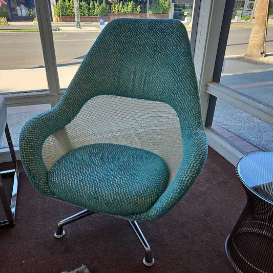 Coalesse Teal Blue Lounge Chairs, Designed by Scott Wilson, Steelcase 32.5W 30.5D 39H - PAIR