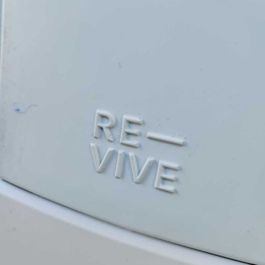 Re-Vive White Leather Swivel Lounge Chair w/Otto 35W 32D 43H