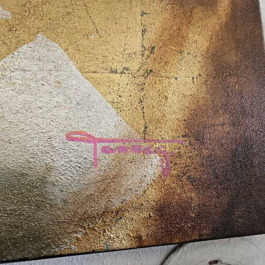 "Inner Lights" Signed Torres, Mixed Media Oil on Canvas 71.75W 48.75H