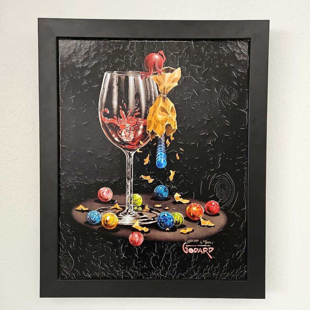 "I Lost My Marbles" Signed Michael Godard, Ltd. Ed 54/600 Print On Canvas 20.25W 24.75H