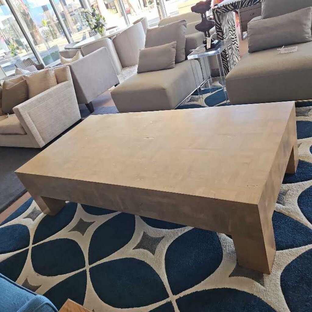 Light Wood Coffee Table 72W 36D 18H