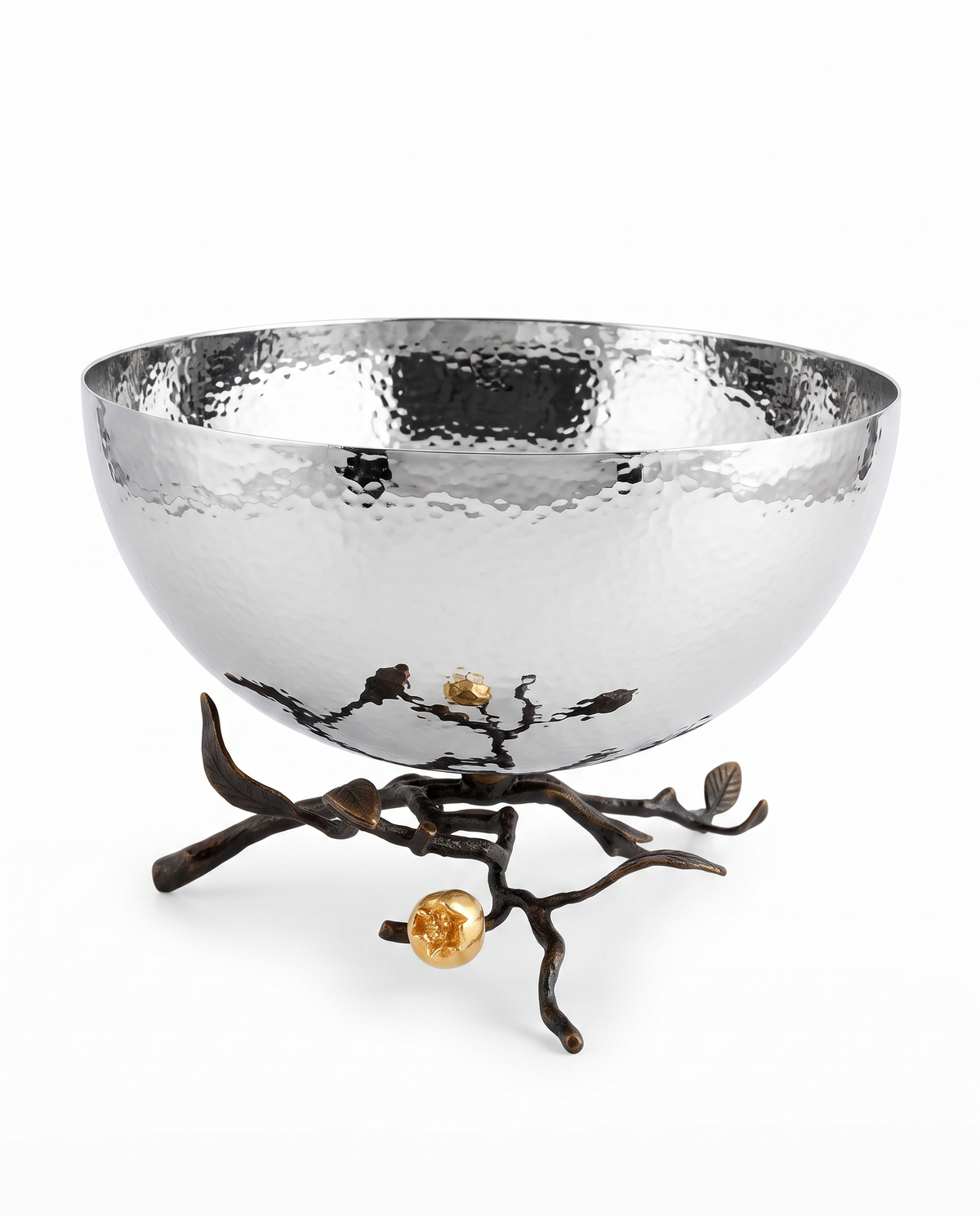 Michael Aram Pomegranate Silver & Gold Serving Bowl 10.75 x 7