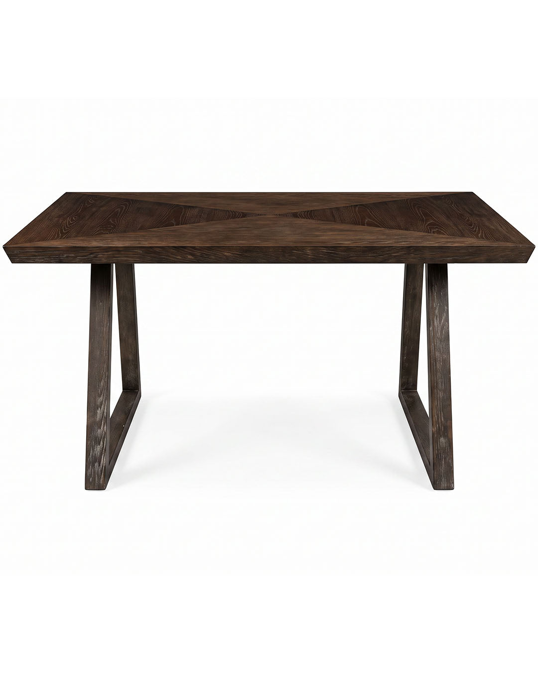 Modern Espresso Wood Desk w/Angled Legs 60W 30D 30H