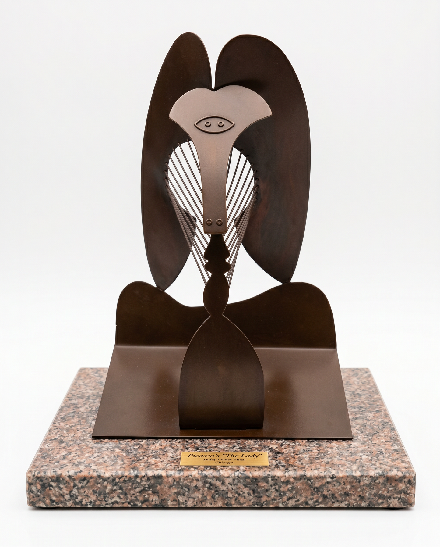 Picasso's "The Lady" Metal Sculpture/Daley Center Plaza Chicago 11 x 8 x 12