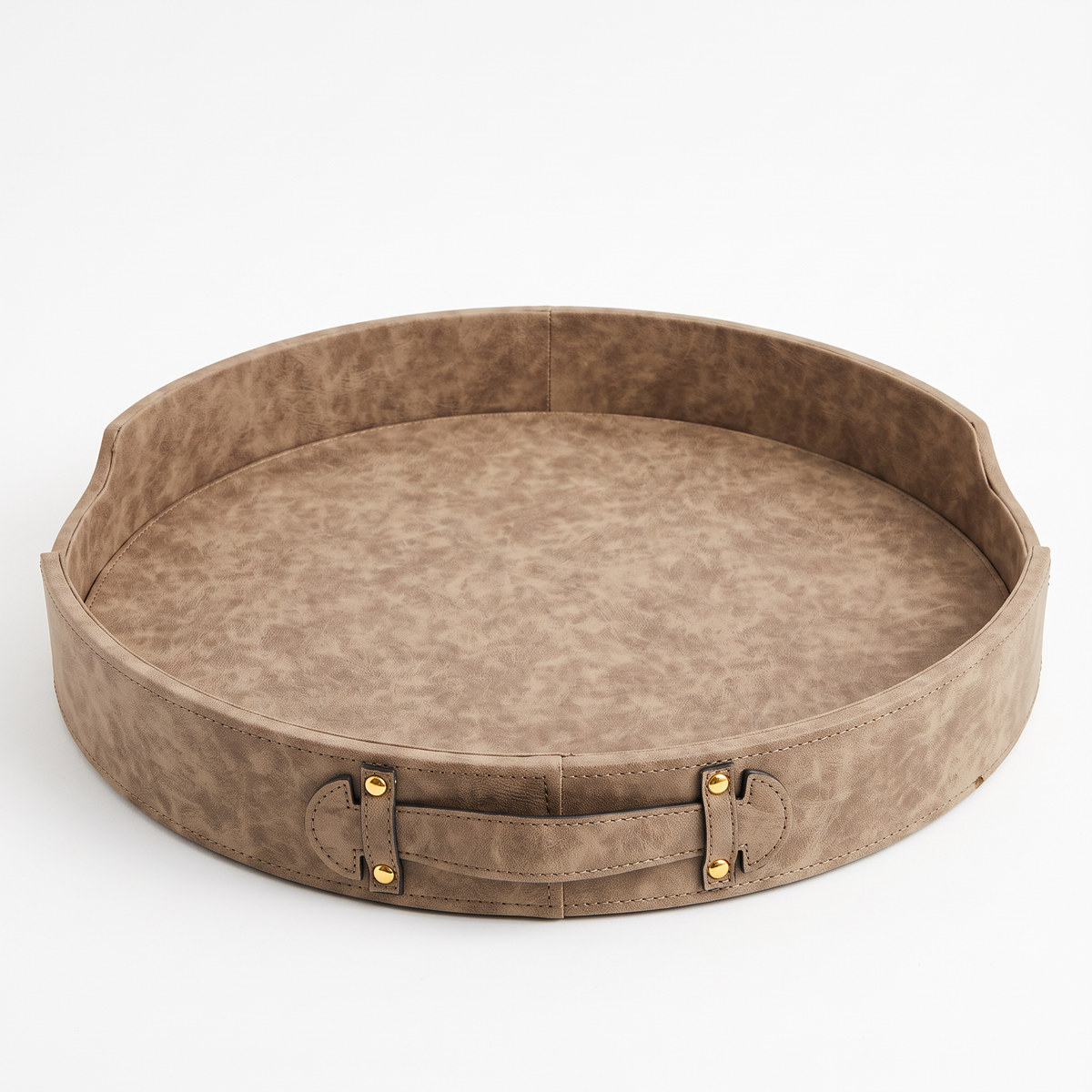Round Leather Tray 21Dia