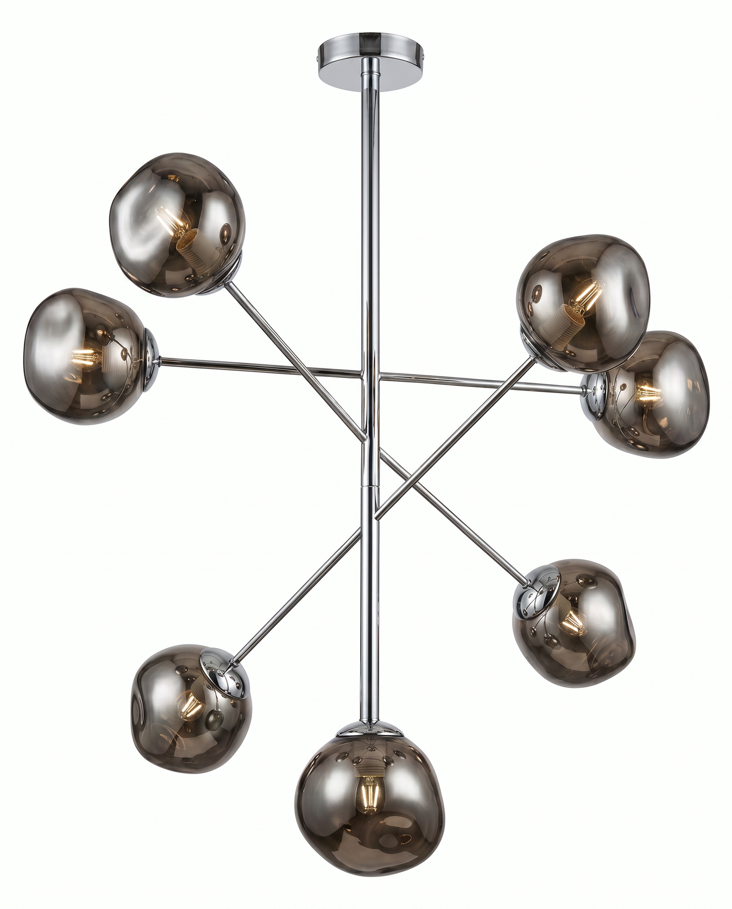Tom Dixon Melt 7-Light Hanging Chandelier (Grey) 40" x 59"H