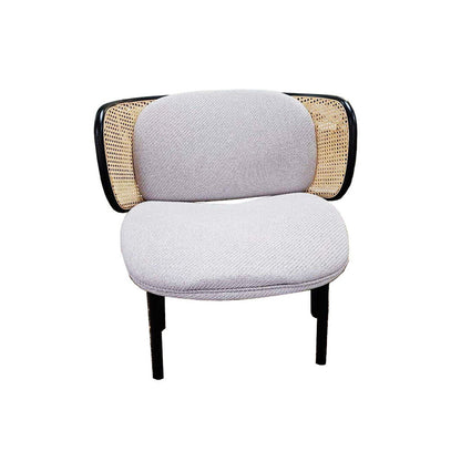 Gebruder Thonet Vienna "Suzenna" Lounge Chair by Chiara Andreatti, Lacq. Bent Beech Wd, Woven Cane