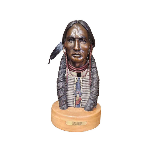 "Lakota Brave" Bronze Sculpture by J.L. Snodgrass