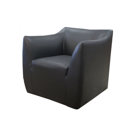 New Dakota Jackson IKO Comfort Chair, Black Leather