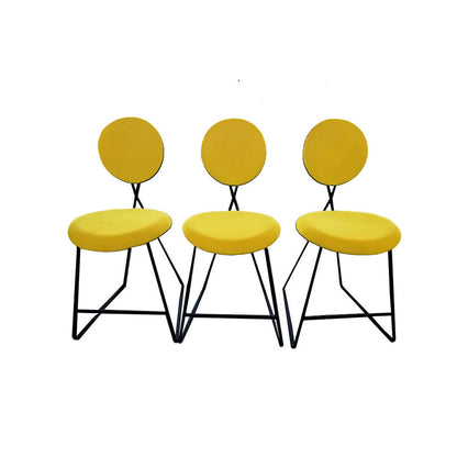 Jonathan Adler Caprice Counter Stools, Yellow - Set of 3