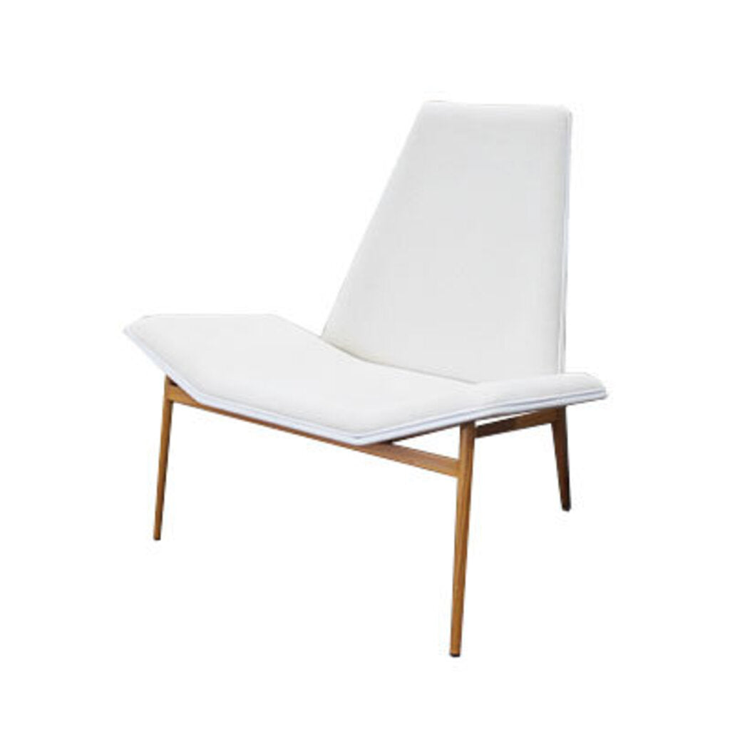 Modloft Kent Accent Chair, Upholstered White