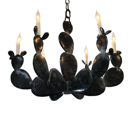 Natural Copper Cactus, Chandelier