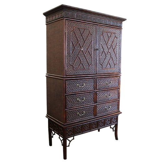 Excursions by Lane Venture Woven Rattan Cabinet