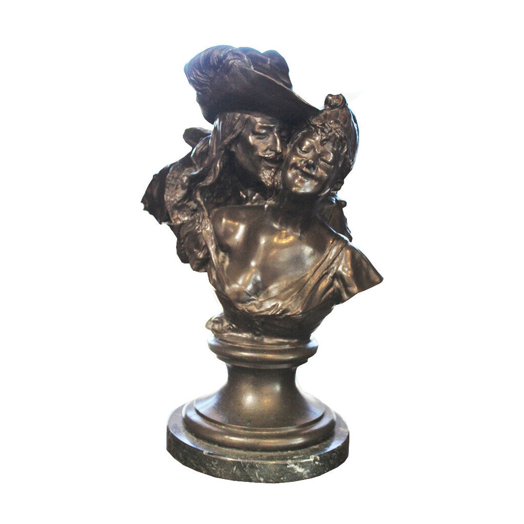 A. Carrier Bronze Sculpture on Marble Base