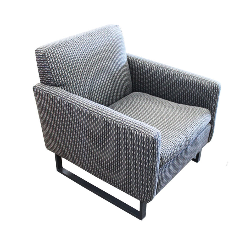 Bernhardt Interiors Upholstered Chairs w/Black Metal Base