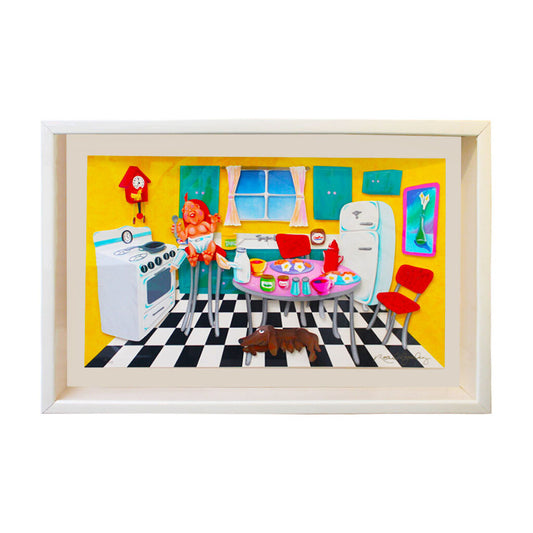 Kitchen Shadowbox, Signed Roark Gourley, Ltd. ed. 39/395