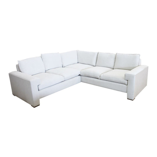 Barclay Butera 2-Piece Sectional Sofa, Perrenial Fabric Upholstered 8'6"x8'6" 43"D 31"H