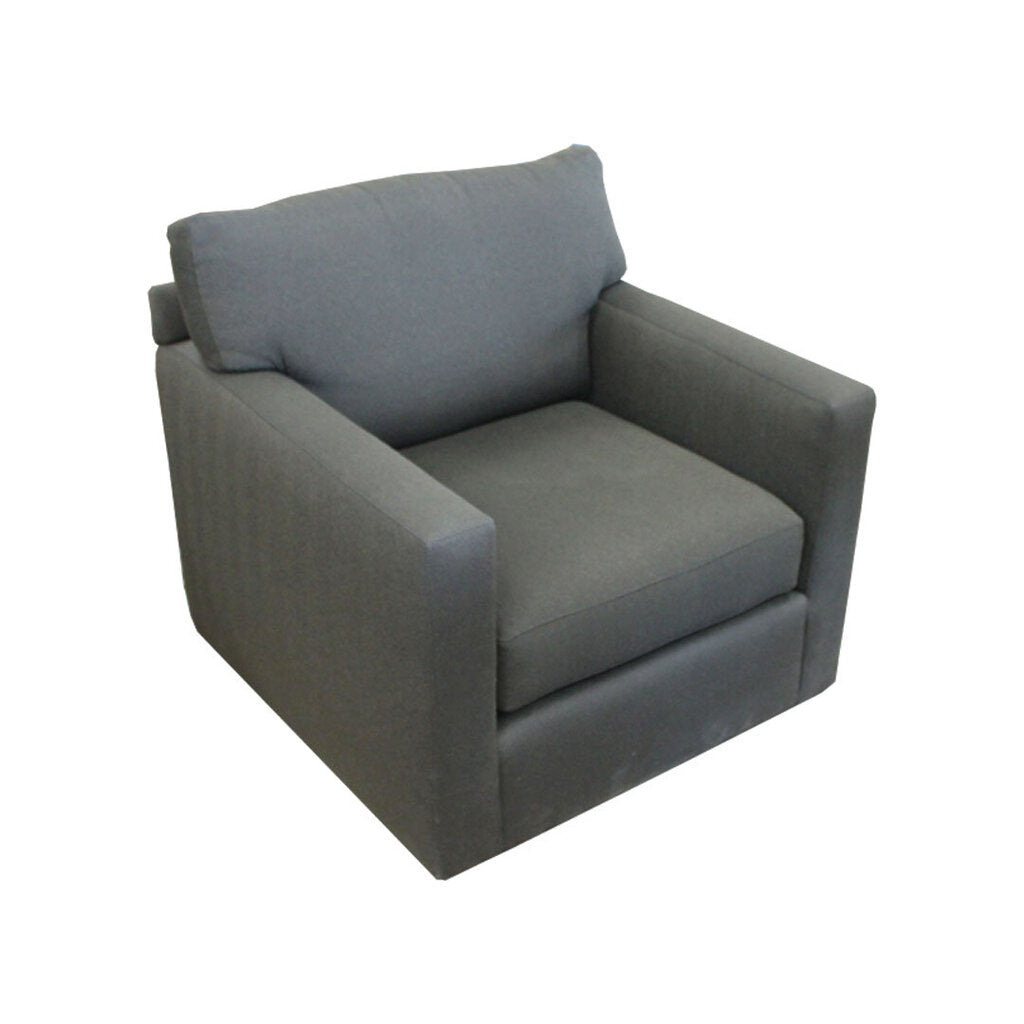 Freestyle Collection Black & Brown Upholstered Square Arm Chair