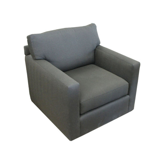 Freestyle Collection Black & Brown Upholstered Square Arm Chair