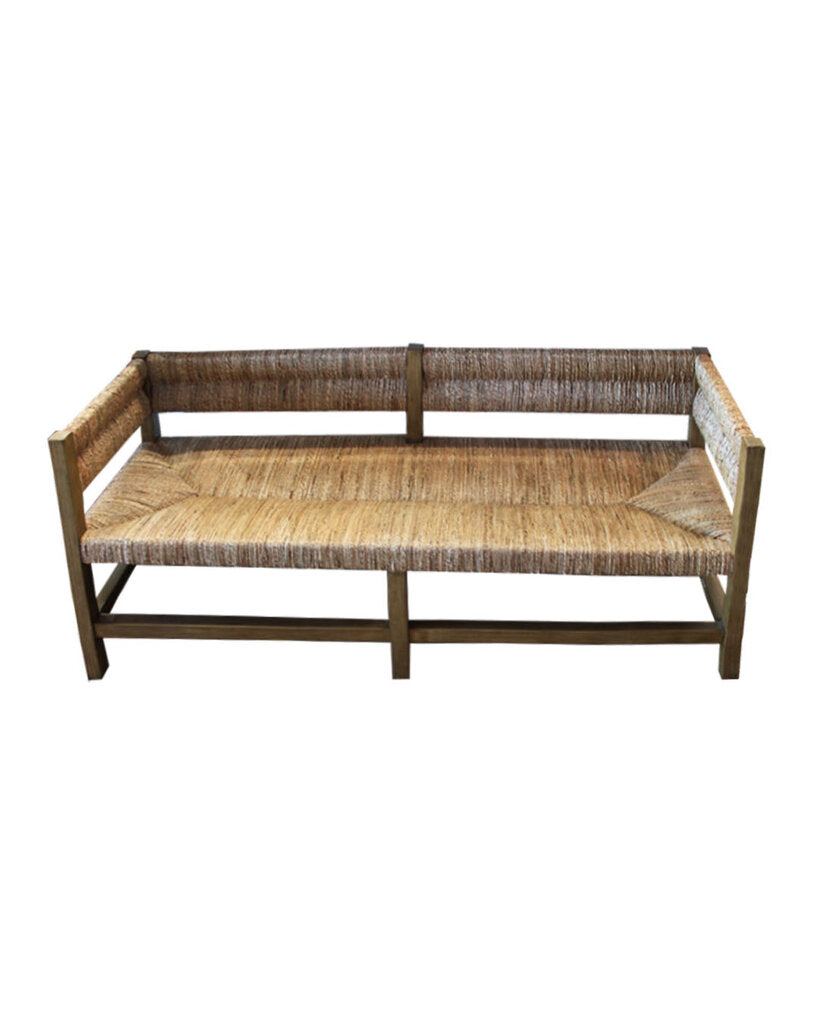 Pottery Barn Malibu Woven Seagrass Bench